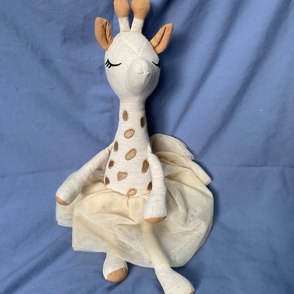 Lot of three cotton and linen stuffies loveys nursery decor - Picture 7 of 15